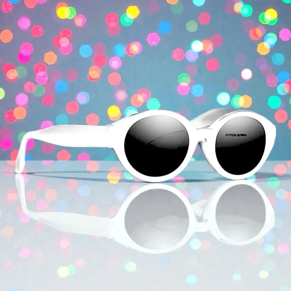 Nectar Sunglasses Atypical in White With Black Lens New with Tags